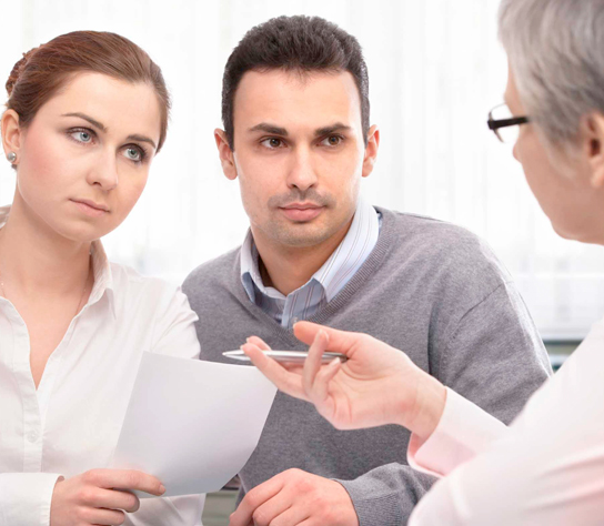 Manchester Family Mediation Solutions A couple discussing issues